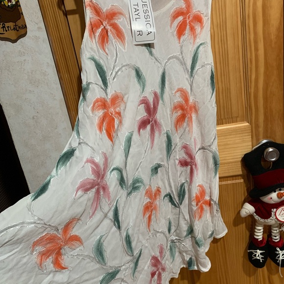 Jessica Taylor Woman’s one size floral beach cover up midi length NWT - Picture 2 of 5